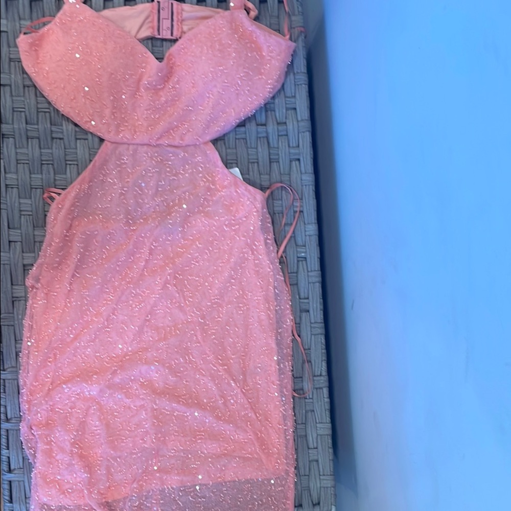 Windsor Pink Glitter Mini Dress